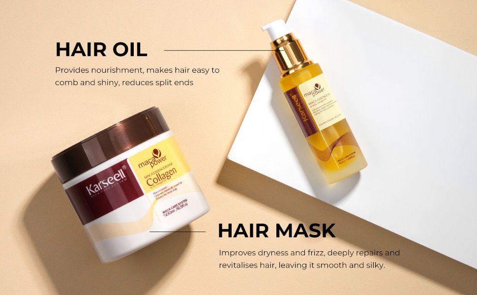 karseell collagen hair mask+hair oil set