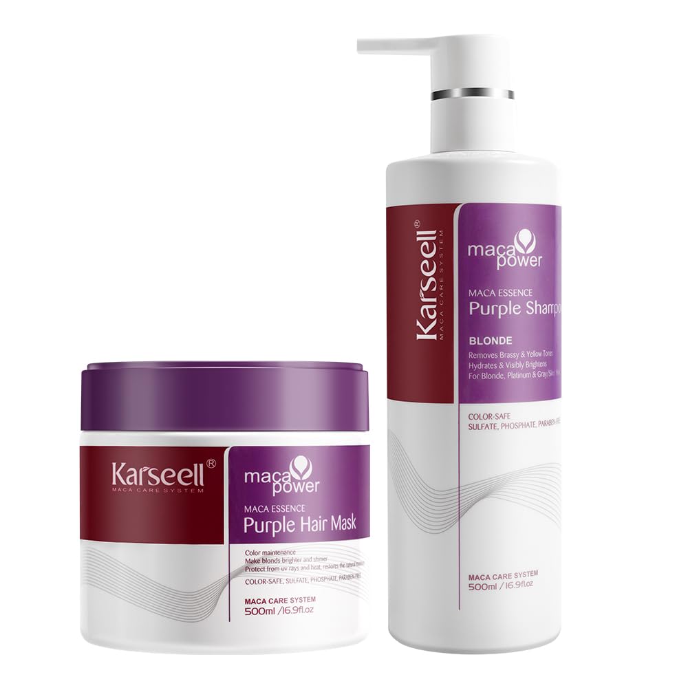 Karseell Purple Hair Mask + Purple Shampoo