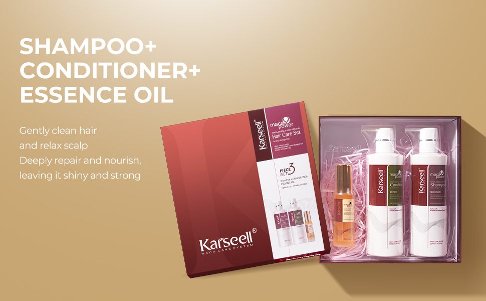 Hair Oil Shampoo and Conditioner for Dry Damaged Hair