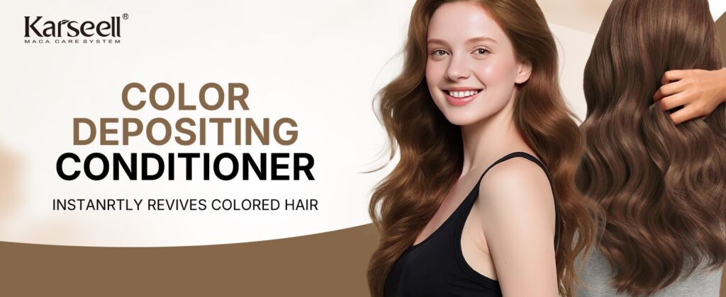 Karseell Hair Color Depositing Mask, Brown Conditioner for Colored and Bleached Hair